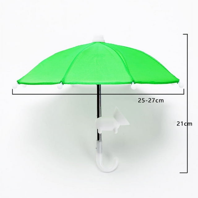 MORESEC under $5 Phone Sunshade UmbrellaMini Sunshade Umbrella with Suction Cup Stand for Mobile Phones, Protects from Sun and Rain During Outdoor Use, Polyester Fabric with Strong Suction