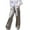 Silver, variant on Women Pants Thin Breathable High Waist Pu Leather Pants with Pocket Candy Color Casual Trousers Dress Pants Woman Silver S