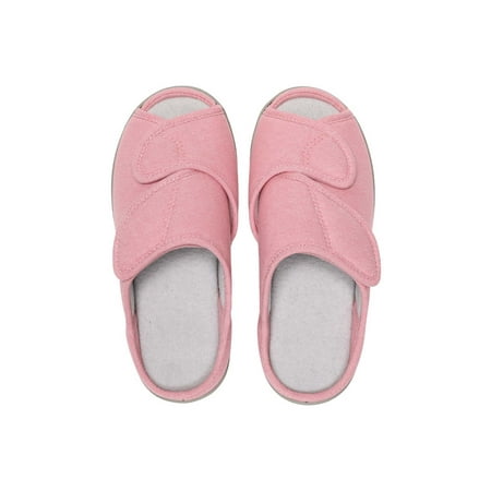 

Crocowalk Mens Lightweight Non-slip Removable Insole Shoes Bedroom Breathable Comfort Flat House Slippers Pink 35-36