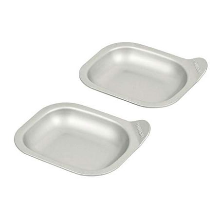 

Bakeware Silver Width 15 x Depth 12.5 x Height 3.5 cm Fluorine processing oven toaster morning plate 2-pack HB-4513