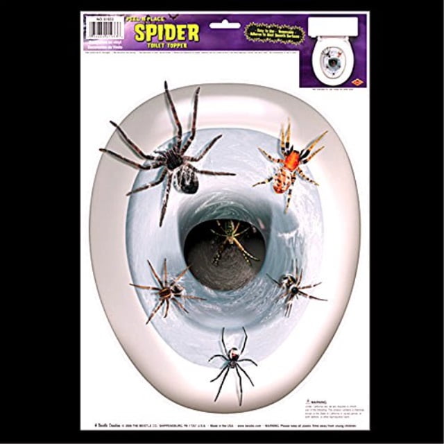 Спайдер туалет. Наклейки на унитаз с пауками. Наклейки пауков на унитаз.