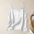 thumbnail image 2 of HAYIMI Women Satin Camisole Tops For Elegant Sleeveless V Neck Basic Tank Tops Blouse Versatile Layering Staple Summer Solid Color Breathable Vests, 2 of 8