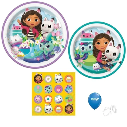 Gabby'S Dollhouse Birthday Party Supplies Bundle W/ Gabby'S Dollhouse Lunch...