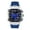 Blue, variant on Men’s 42mm Tonneau Watch – Multi-Dial Face with Date Display, Silicone Strap & Quartz Movement – Gift-Ready Timepiece - Rose Black