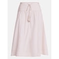 thumbnail image 6 of Scenario Women's and Women's Plus Tie Waist Midi Skirt, Sizes XS-4X, 6 of 7