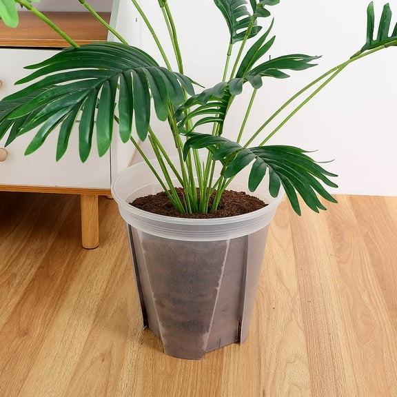 STOBOK 2Pcs Clear Orchid Plant Pots with Holes for Home Office Decoration