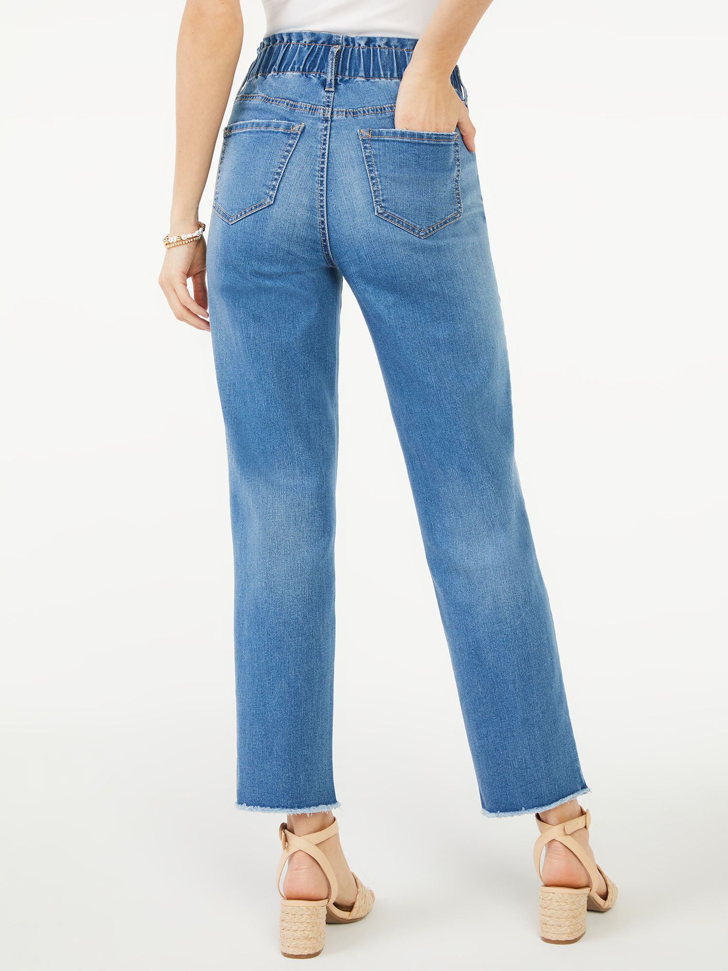 Scoop Women's High-Rise Straight Crop Jeans - image 3 of 6