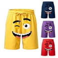 thumbnail image 3 of Bobifish Toddler Boys Sports Casual Shorts Graphic Printed Trunk Adjustable Waist Daily Bottoms Boys Outdoor Shorts, 3 of 3