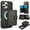 Black, variant on Decase for iPhone 14 Pro Flip PU Leather Back Cover with 2-in-1 Detachable Magnetic Wallet with 5 Card Slots Compatible Mag-Safe and RFlD Blocking Kickstand and Wireless Charging,Black