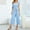 Light blue, variant on Baqcunre Jumpsuits for Women Women Solid Ruffle Lace Sleeveless Lace Up Jumpsuit Medium Length Straight Trousers Jumpsuits Jumpsuits for Women Dressy One Piece Jumpsuits for Women