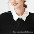 thumbnail image 5 of LoudSung Fake Collar Detachable Blouse Half Shirt Pearl Dickey False Collar Top Elegant for Women Girls, 5 of 7