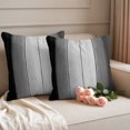 thumbnail image 6 of Outdoor Pillow Covers 24x24 Set of 2, Black Gray Ombre Waterproof Patio Throw Pillow Covers for Couch Sofa Chair, Vintage Country Wooden Decorative Pillowcases for Throw Pillows, 6 of 9