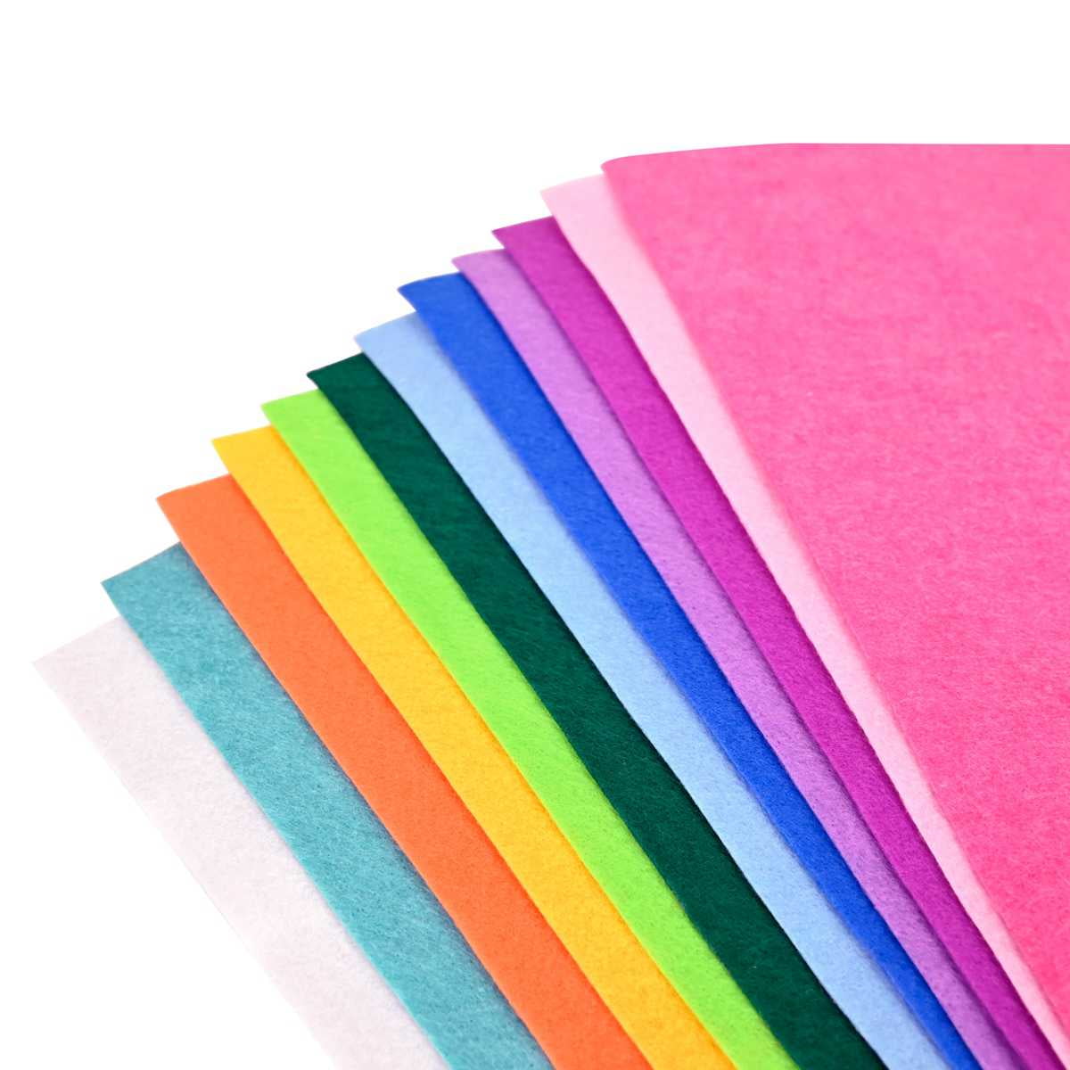 Hello Hobby 12 Pack Assorted Craft Felt Sheets