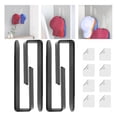 thumbnail image 3 of Fiudx Ganchos para Sombreros, Percheron de Pared Acrílico, Organizador de Gorras En Forma de L, Ideal para Dormitorio y Sala de Estar, Ideal para Coleccionistas y Aficionados Al Deporte, Fácil Instal, 3 of 3