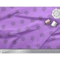 thumbnail image 2 of Soimoi Purple Cotton Duck Fabric Tribal Skull Fabric Prints By Yard 42 Inch Wide, 2 of 3