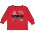 thumbnail image 3 of Inktastic Grandpa Little Helper Boys Long Sleeve Toddler T-Shirt, 3 of 5