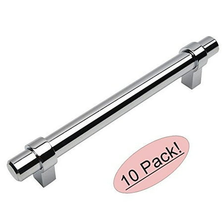 Chrome Contemporary Handle Pulls Cabinet Cosmas 161-128CH Polished Chrome Contemporary Bar Cabinet Handle Pull - 5