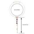 thumbnail image 5 of Sweet Purple Butterfly Long Tassels Necklaces for Women Delicate Shiny Cubic Zirconia Choker Pendant Necklace Jewelry Gifts, 5 of 9