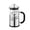 Silver 33.8 oz, variant on HausRoland Glass French Press for Tea and Coffee 27 fl oz (800 ml) Glass Cafetiere Coffee Brewer, Gold Color