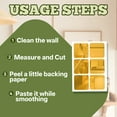 thumbnail image 4 of CCOCC 6Pcs Mirror Stickers,Water Resistant Protection Gym Mirror,Smooth Wall Integration Mirror for Door,Gold,11.81in, 4 of 7