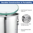 thumbnail image 3 of Yescom 2 Gallon Stainless Steel Vacuum Chamber Tempered Glass Lid kit for Essential Oils Silicone Mold Defoaming DIY, 3 of 11