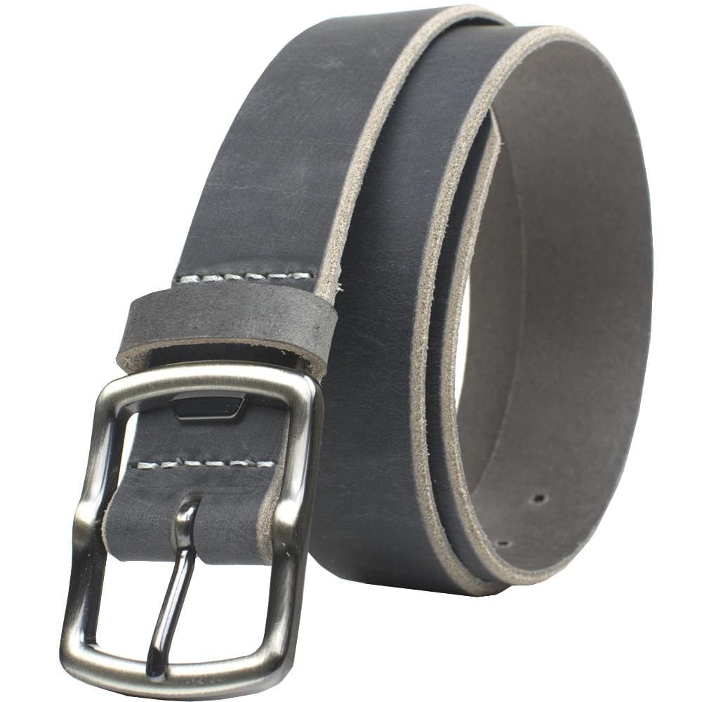 Cold Mountain Leather Belt by Nickel Smart® - Nickel Free Silver Buckle ...