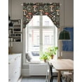 thumbnail image 5 of Thanksgiving Mushrooms Kitchen Swag Valances for Windows, Fall Leaves Country Botanical Swag Valances Curtains for Living Room, Rod Pocket Window Treatments for Bathroom, Bedroom, Cafe, 56"x36", 5 of 6