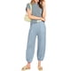 thumbnail image 4 of Lucakuins - Conjunto de pantalones para mujer, camiseta de manga corta con cuello redondo y pantalones largos, atuendo de verano Lucakuins  moda, 4 of 9