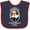 Navy and Red, variant on Inktastic To Thine Own Self Be True Shakespeare Boys or Girls Baby Bib