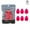 Red, variant on 6PCS Mini Makeup Sponge Small Beauty Sponge Blender Set for Foundation, Powder, Concealer Highlight,and Eye Shadow R4X9