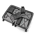 thumbnail image 2 of Organizador de maletas Bolsas de ropa de viaje 8 juegos / 7 colores Organizadores de equipaje de viaje incluidos Bolsa impermeable para guardar zapatos Cómoda bolsa de compresión para viajeros, negro, 2 of 6