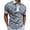 Blue, variant on Mens Pique Polo Shirt Muscle Turn Down Collar Slim Fit Short Sleeve Floral 3D Print Zipper Soft Tees Men'S Clothing