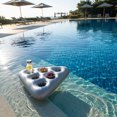 thumbnail image 6 of Inflatable Pool Cup Holder Float for 6 Drinks Wearable Hat Summer Floating Beverage Caddy, 6 of 7
