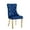 Gold & Blue, variant on Velvet Dining Chairs Set of 2, Upholstered Tufted Dining Chairs with Stainless Steel Legs & Pull Ring for Dining Room, Living Room(Silver White)