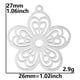 thumbnail image 5 of Colgante con dije de flor para manualidades DIY para mujeres y niñas, suministros de decoración para joyería Argén, 5 of 8