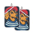 thumbnail image 7 of Yayeee Pot Holders Kitchen Heat Resistant with Pocket 7"x9.8" Cotton Oven Cooking Hot Pads, Blue Dog Artist, 7 of 7