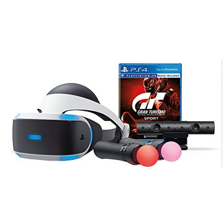 PlayStation VR Bundle (2 Items)- Gran Turismo Sport Bundle and PlayStation  Move Motion Controllers - Two Pack