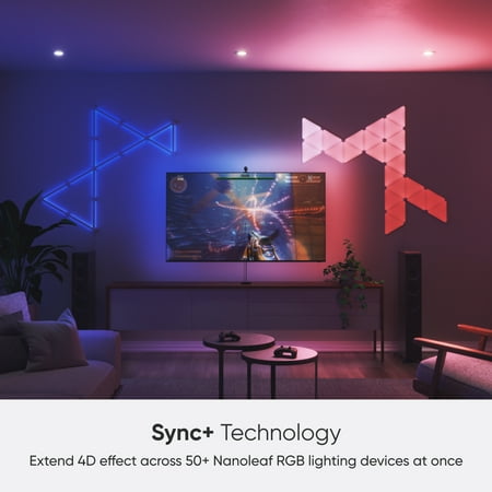Nanoleaf - 4D - Screen Mirror + Lightstrip Kit (For TVs and Monitors up to 85") - Multicolor
