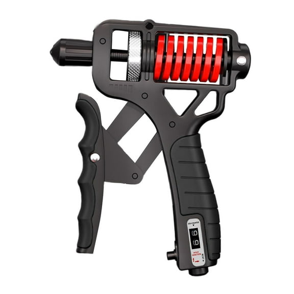 funtasica Hand Grip Strengthener 5-165kg Adjustable Professional Steel Spring Hand Gripper with Counter for Adults Athlete Piano Player Black