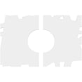 thumbnail image 4 of 10"W x 6 5/8"H x 3"ID x 3 1/2"C x 1"P Novo Architectural Grade PVC Contemporary Ceiling Medallion, Two Piece, 4 of 11