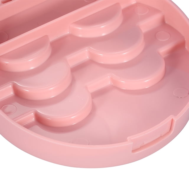 Estuche para pestañas postizas, 1 estuche de viaje con forma de flor para guardar pestañas postizas, organizador de instalación sencilla