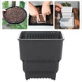 thumbnail image 2 of Root Control Plastic Basin - 4 inch Square Nursery Pots, Sturdy Seedlings Trays, Seeds Starter Germination Tray, Microgreening Planter Nursery Propagation, 2 of 6