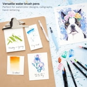 Arteza Water Brush Pens, Assorted Shapes, 4 Count, Nylon
