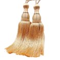 thumbnail image 1 of Cateissary 2 piezas de moda borla cortina Tieback para decoración del hogar fácil de poliéster accesorios de habitación tejido multiusos Decoración del hogar dorado 1, 1 of 6