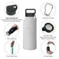 thumbnail image 2 of Healthy Human Stainless Steel Water Bottle | Double Walled Vacuum Insulated Water Thermos for Adults | Eco-Friendly Travel Bottles with Leak Proof Lid (Pure White, 32 oz/ 946 ML), 2 of 5