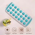 thumbnail image 4 of Clearance Under $5 | 21-Cavity Silicone Round Ice Tray with Lid for Freezer Baking Jelly Mold Kitchen Tool, 4 of 5