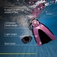 thumbnail image 3 of Cressi Tonga Short Adjustable Open Heel Fins, Pink, S/M, 3 of 7