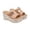 Khaki, variant on Unir Women's Casual PU Platform Wedge Mules, Hollow Out Woven Strap Buckle Thick Sole Summer Beach Sandals for Petite & Street Style, 1Pair, 36-43