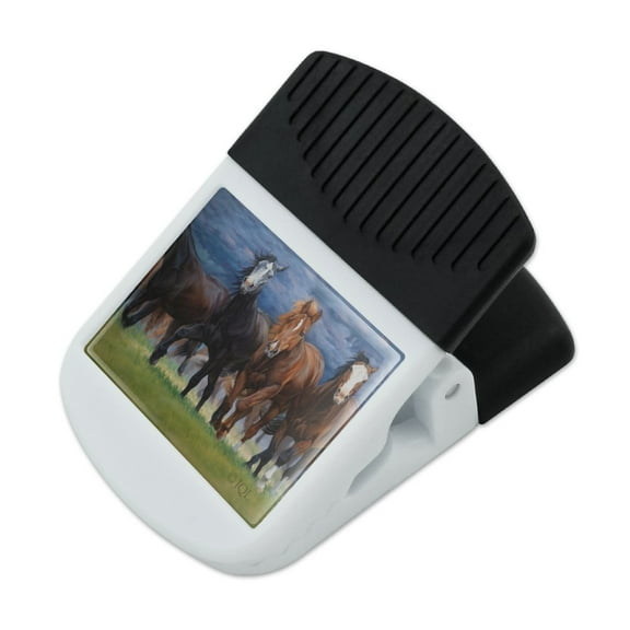 Horses Ahead of the Storm Front Refrigerator Fridge Magnet Magnetic Hanging Hook Note Snack Clip