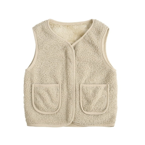 Toddler Baby Girls Boys Winter Warm Vest Full Zipper Vest Winter Sleeveless Coat Outwear Zip Windproof Padded Vest Jacket Sweater Vest Warm Tops